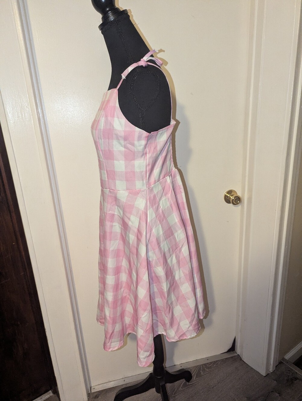 Pink Gingham Beach Barbie Doll Cosplay Dress - Picture 12 of 16